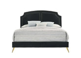 Zeena Black Velvet Queen Bed Model BD01176Q By ACME Furniture